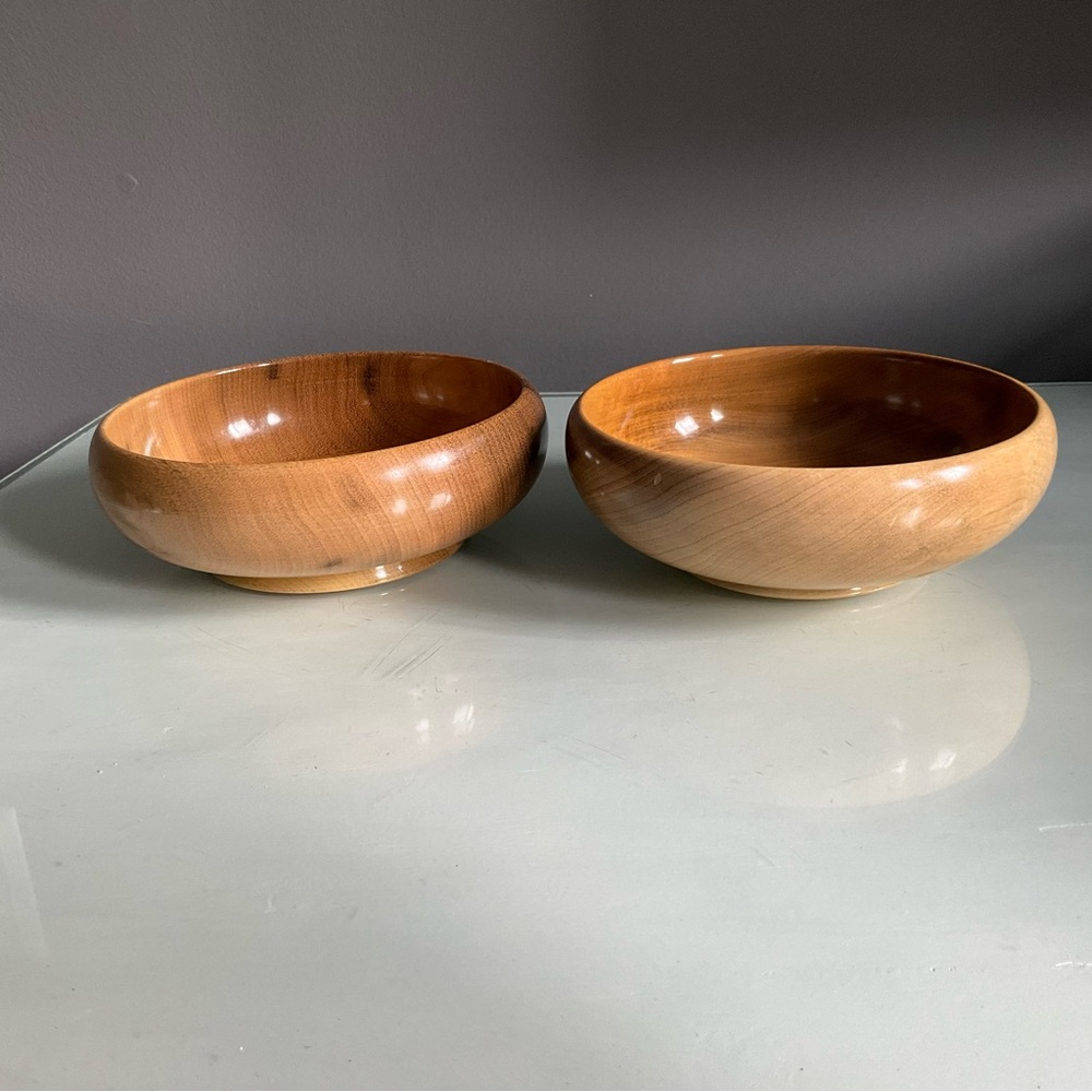 Oregon Myrtle Wood Bowls Set Of 2